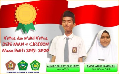 Hasil Rekapitulasi E-Voting Pemilihan Ketua dan Wakil Ketua OSIS MAN 4 Cirebon Masa Bakti 2019-2020